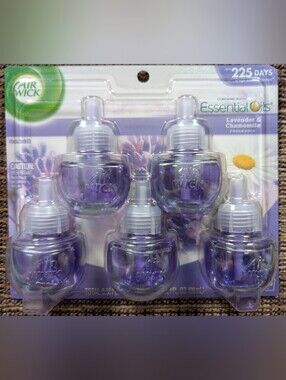 NEW Air Wick Essential Oils Lavender/Chamomile Refill 5-Pack